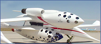 The SpaceShipOne. Photograph: Scaled Composites