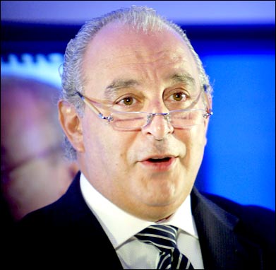 Philip Green, entrepreneur and owner of retail group Arcadia. Photo: Graeme Robertson/Getty Images