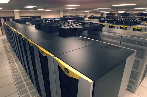 NASA's new Intel Itanium 2 processor-based Columbia supercomputer. Photo courtesy NASA