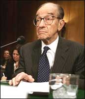 (Above) Federal Reserve Chairman Alan Greenspan is expected to retire early next year. Photograph: AP/Gerald Herbert, File.