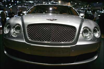 Bentley Continental Flying Spur -- the world's fastest sedan -- is in India now, and it costs a cool Rs 1.7 crore (Rs 17 million). Photograph: Bruno Vincent/Getty Images