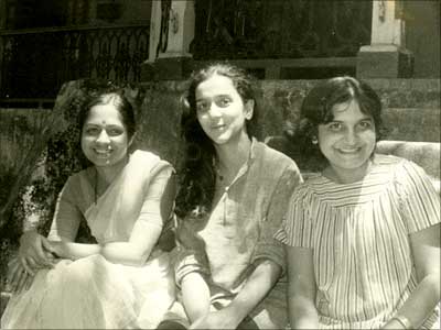 (From left to right) Kumari Shibulal, Rohini Nilekani and Sudha Murthy. Photograph, courtesy Infosys Technologies.
