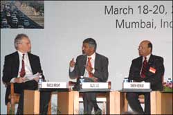 From left: Marcus Wright, Rajiv Lall and Dr Dinesh Keskar