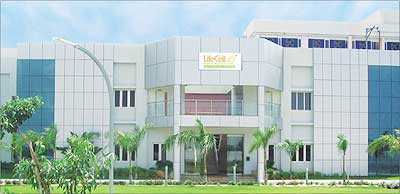 Lifecell, India's first stem cell bank, in Chennai.