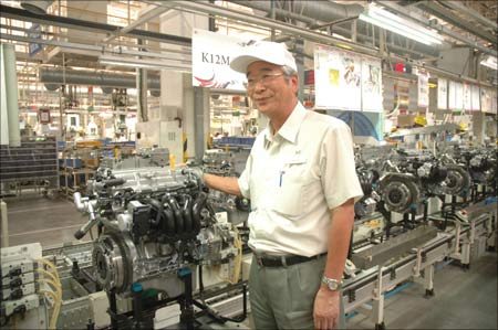 Shinzo Nakanishi, Maruti Suzuki managing director and CEO, at the company's Gurgaon plant