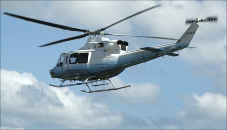 An undated handout photo of a Bell 412 helicopter.