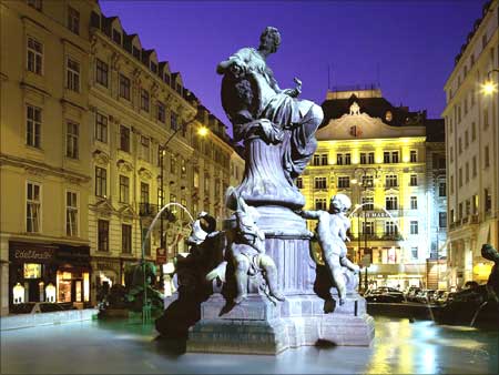Donner Fountain (Donner-Brunnen), Vienna, Austria