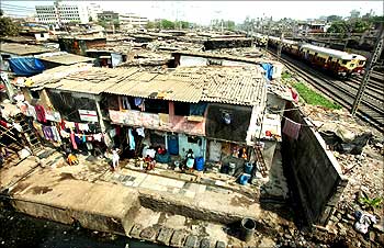 A general view of Mumbai's Dharavi, considered Asia's biggest slum.