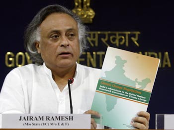 Jairam Ramesh, Union Minister of State for Environment and Forests.