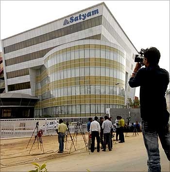 Satyam Computer office in Hyderabad.