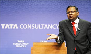 Tata Consultancy Services chief executive and managing director N. Chandrasekaran.