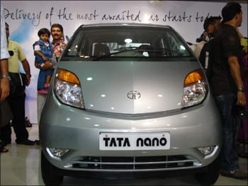 The first Tata Nano that Vichare now owns.