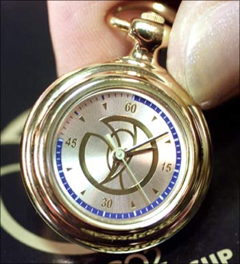 A stopwatch pin.