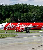 An Air Asia airbus.