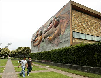 A general view of the University City campus of the Universidad Nacional Autonoma de Mexico.