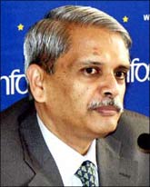 Infosys CEO S Gopalakrishnan. Photograph: Reuters