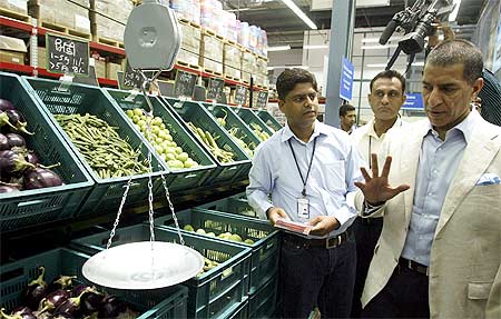 Bharti Enterprises Vice Chairman and Managing Director Rajan Bharti Mittal at the store