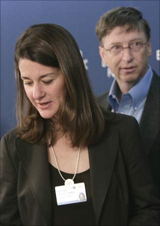 Melinda Gates and her husband Bill Gates.