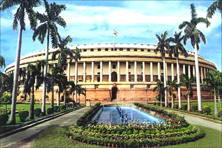 A view of the Indian Parliament