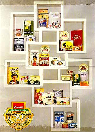 Amul offers a variety of products