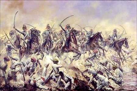 The Marathas battle the British at Assaye in Hyderabad