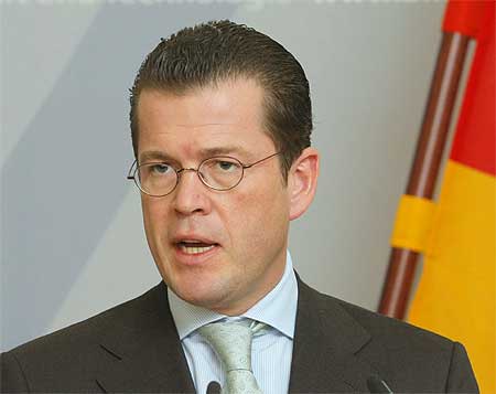 German Economy Minister Karl-Theodor zu Guttenberg