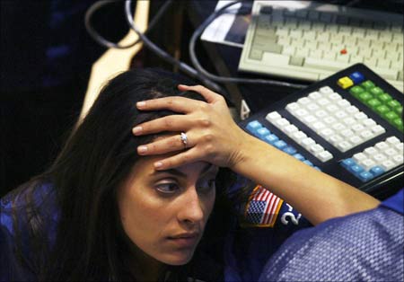 A tech worker reacts to fresh news of dismal economic data and job losses.