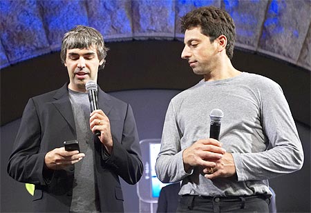Larry Page and Sergey Brin, founders of Google.