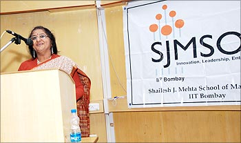 Karuna Jain speaks during the event, Avenues 2009.