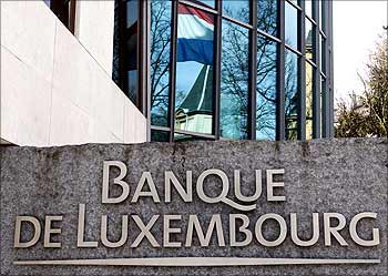 The headquarters of the Bank of Luxembourg in central Luxembourg.