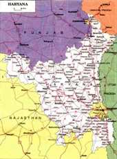 A map of Haryana
