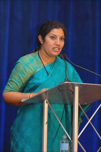 Daggubati Purandeswari, the Minister of State for Human Resource Development.