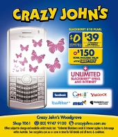 Crazy John's ad
