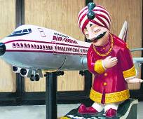 The Maharaja mascot of Air India