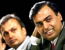 Anil and Mukesh Ambani