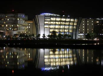 A view of the Bhagmane Tech Park in Bangalore.