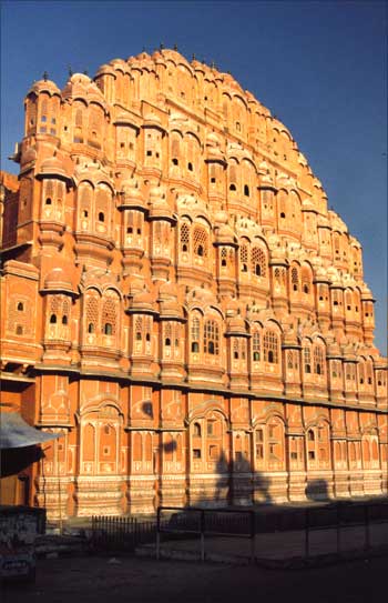 The Hawa Mahal in Jaipur.