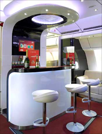 Bar in Kingfisher Airlines.