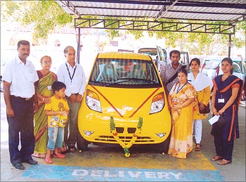 Dayanand Rao with his family.