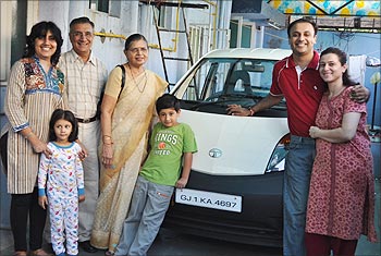 Bhupendra Jani with his family.