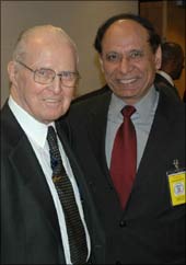 Dr Islam A 'Isi' Siddiqui (right) with Noble Laureate Norman Borlaug at a conference in Washington DC in 2006. Borlaug passed away on September 12, 2009.
