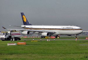 A Jet Airways flight