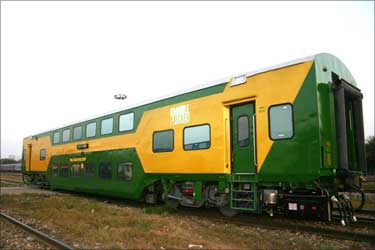 AC double-decker train.