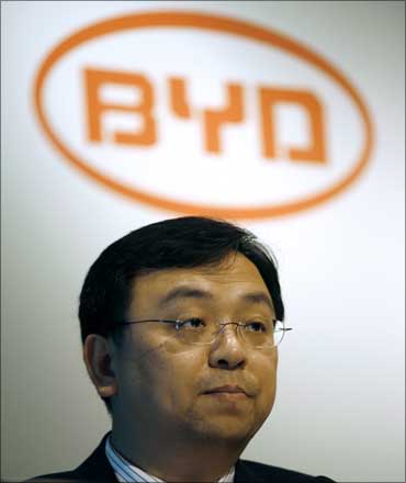 BYD chairman and president Wang Chuanfu. Chinese carmaker BYD Co is backed by US billionaire investor Warren Buffett.