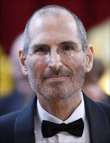 Apple chief executive officer Steve Jobs at the 82nd Academy Awards in Hollywood