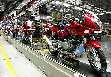 A two-wheeler factory in Pune.