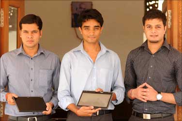 Rohit Rathi (L), Rohan Shravan and Sachin Ralhan (R).