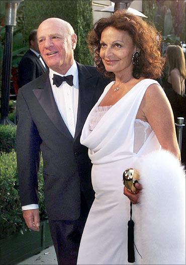 Barry Diller, chairman of USA Networks Inc, and wife Diane von Furstenberg.