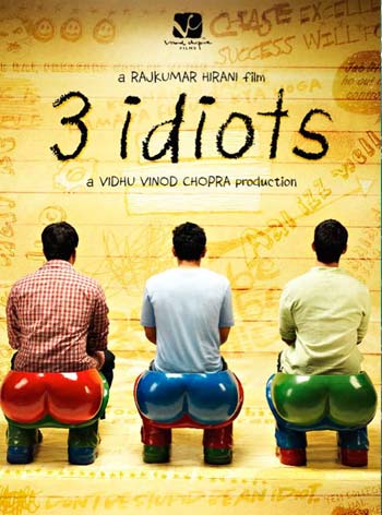 A poster of the film 3 Idiots.