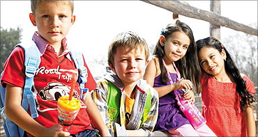 Children wearing Lifestyle clothes.
